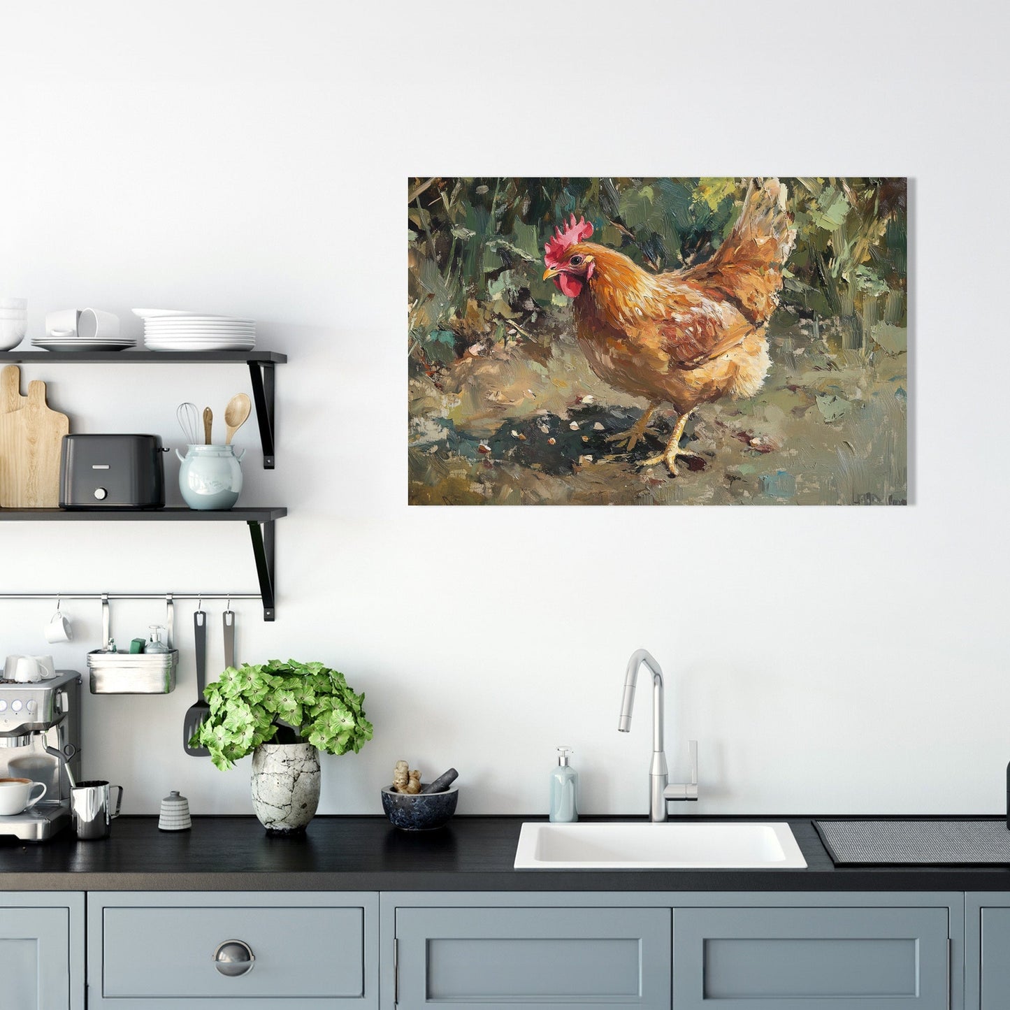 Pecking Chaos Canvas