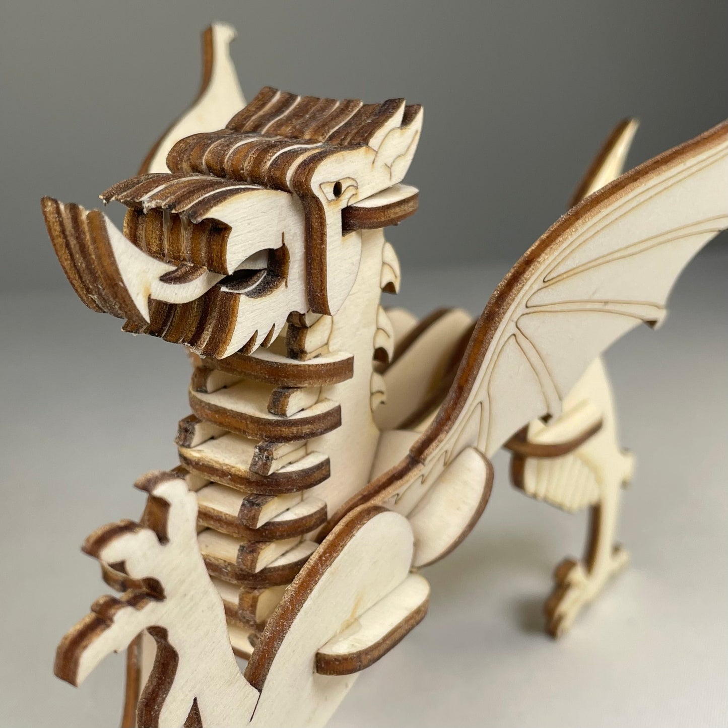 Welsh Dragon Puzzle Kit - Flatpack Model Kit By Curious Rabbit ®