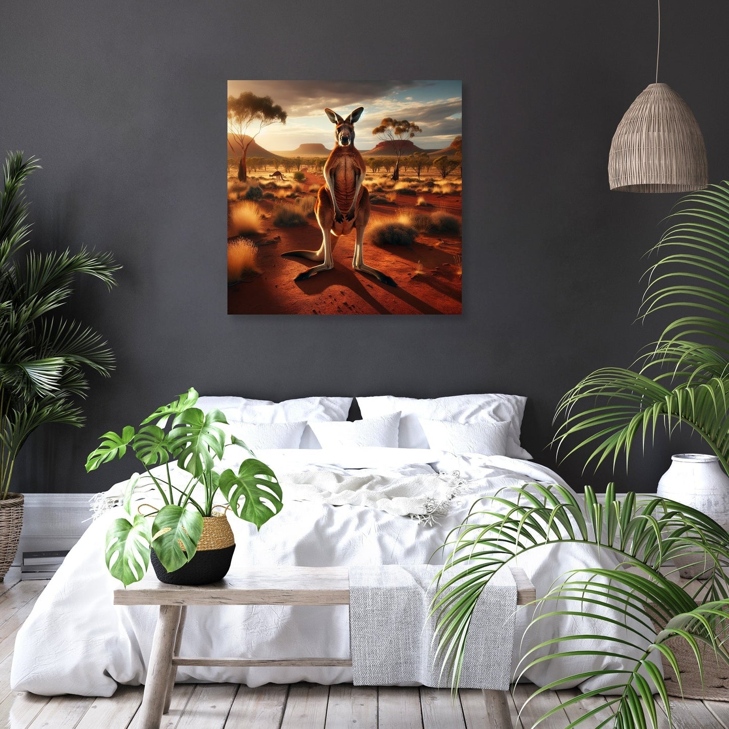 Outback Kangaroo Canvas