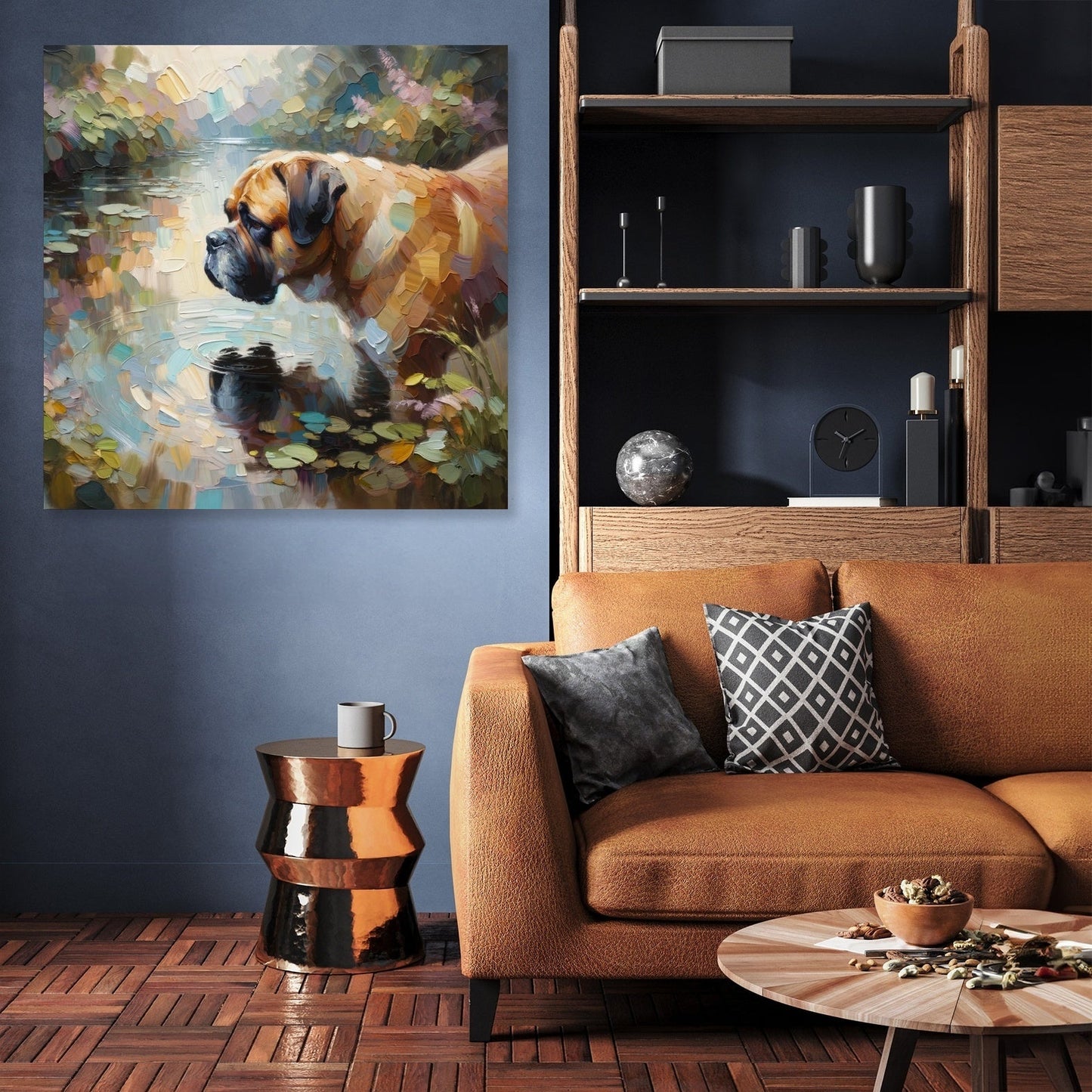Serene Reflections Bullmastiff Canvas