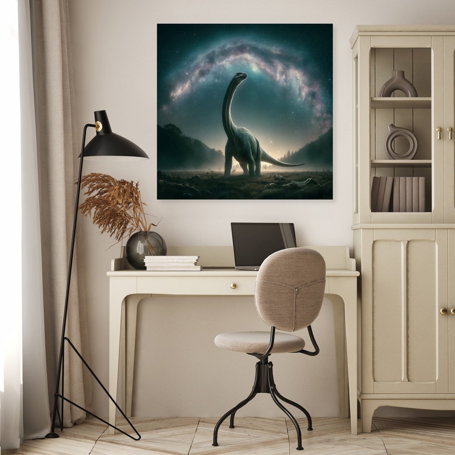 Cosmic Wonder Brachiosaurus Canvas