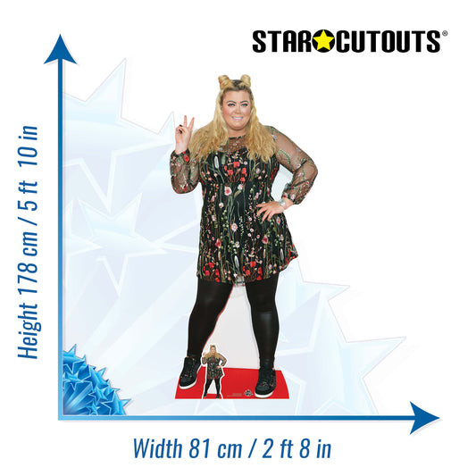 CS733 Gemma Collins Height 178cm Lifesize Cardboard Cut Out With Mini