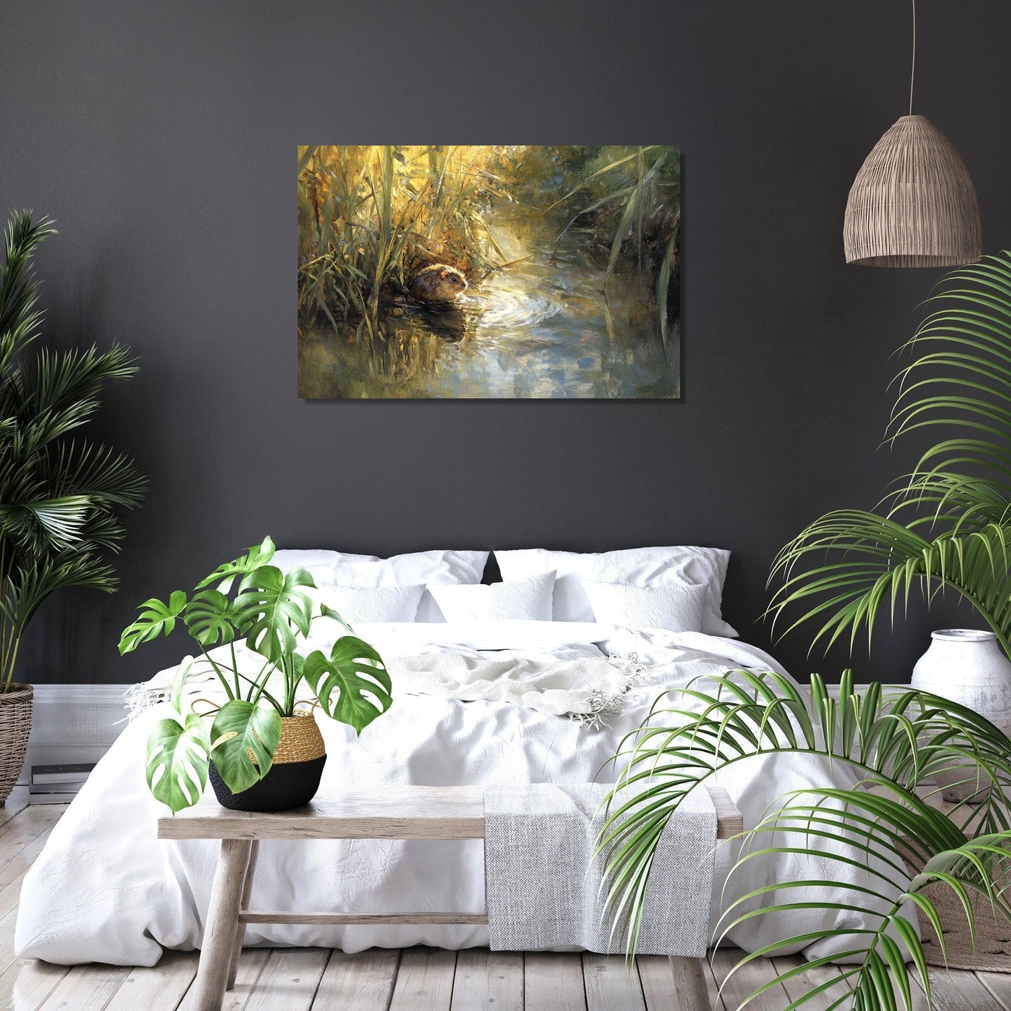 Water Vole Reverie Canvas