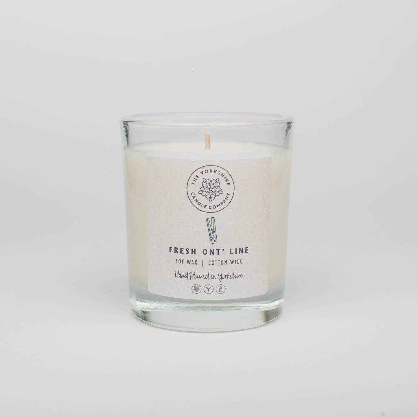 Fresh Ont' Line, Candle in Glass Tumbler