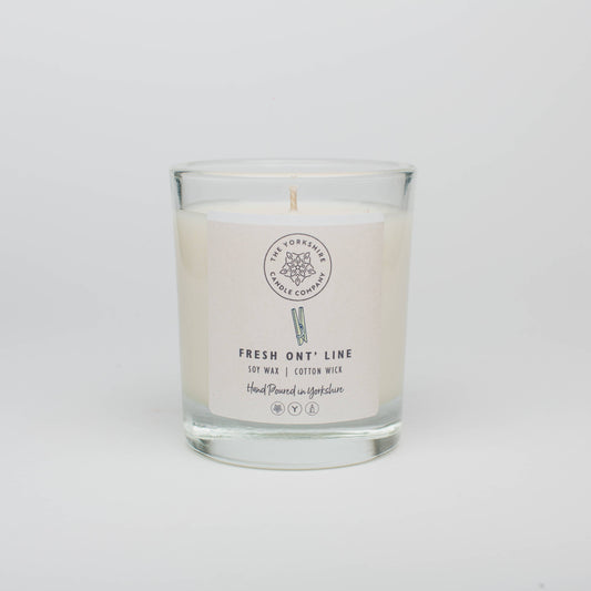 Fresh Ont' Line, Candle in Glass Tumbler