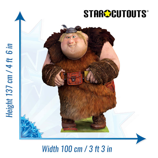 SC737 Fishlegs How To Train Your Dragon Cardboard Cut Out Height 137cm