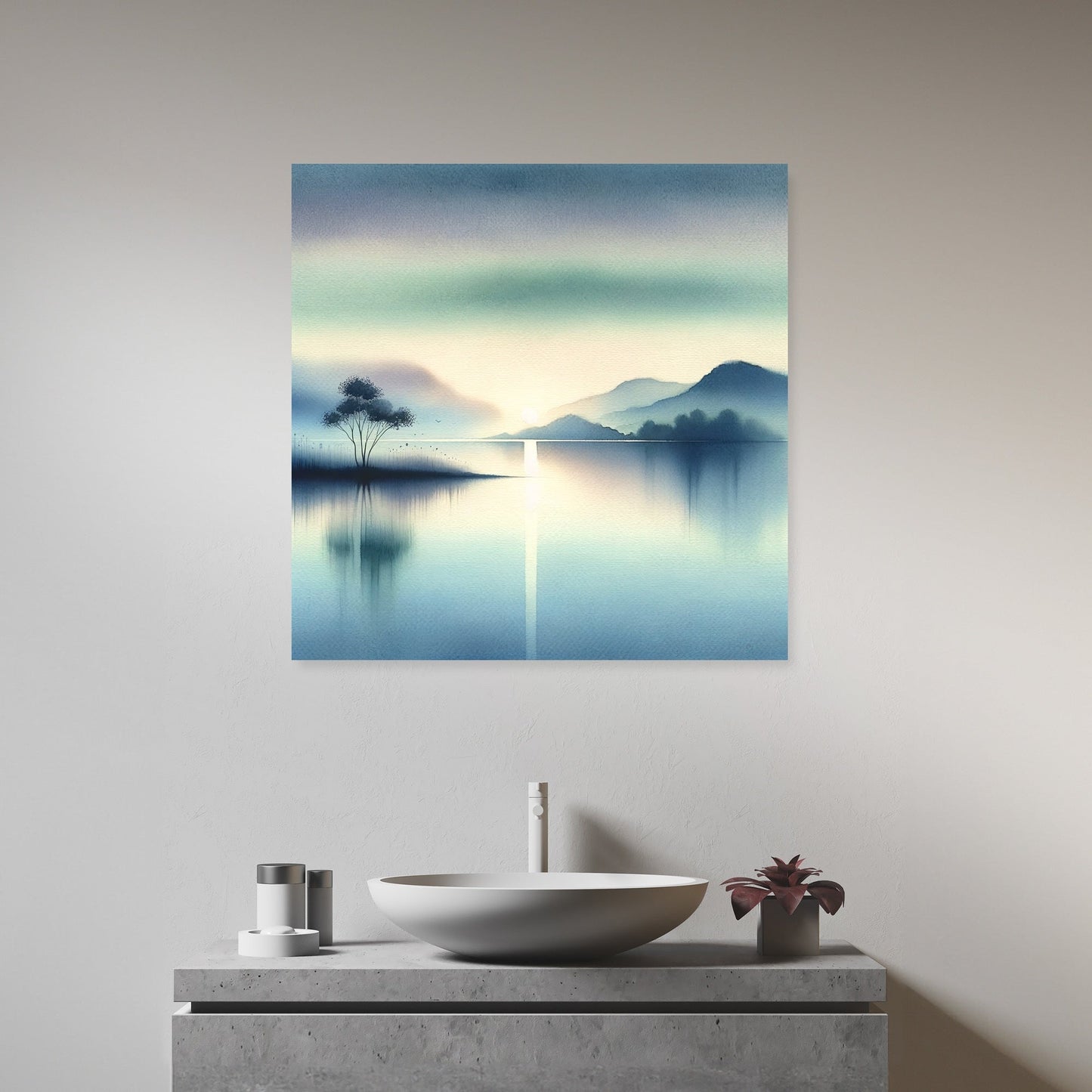 Serene Waterscape Canvas