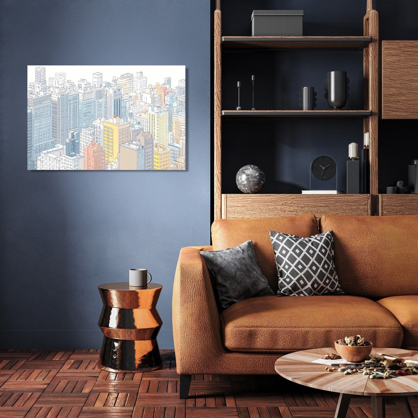 Vibrant Metropolis Canvas