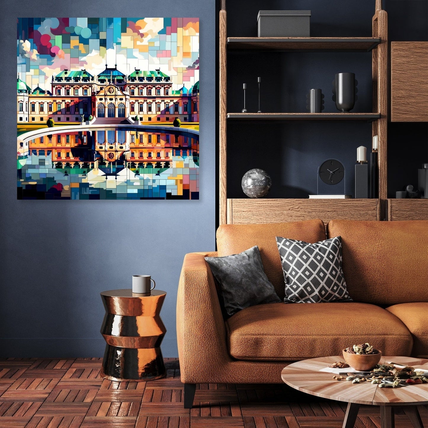 Vienna Cubist Belvedere Colors Canvas