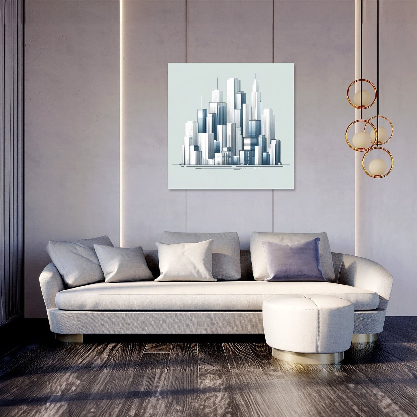 Skyline Symphony Canvas