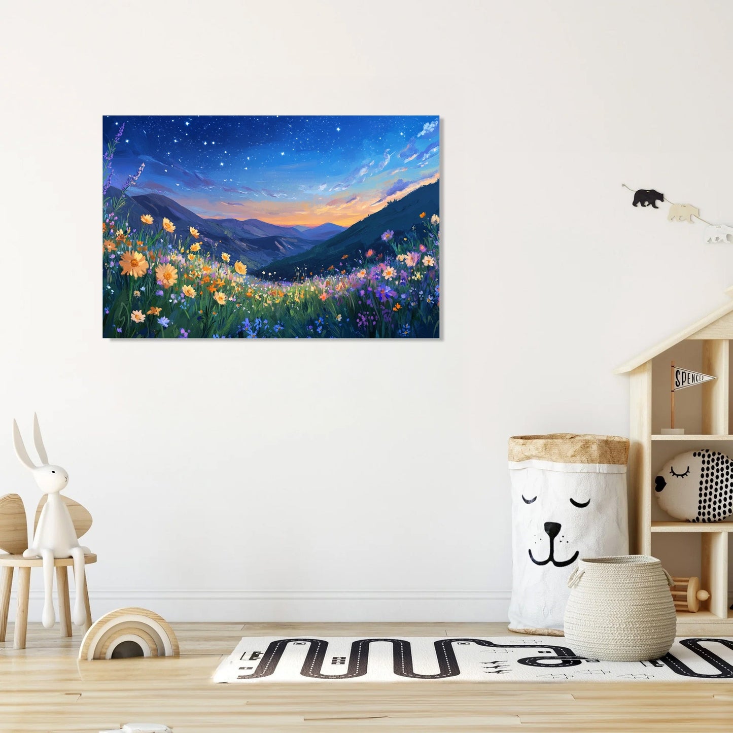 Starry Meadow Dreams Canvas