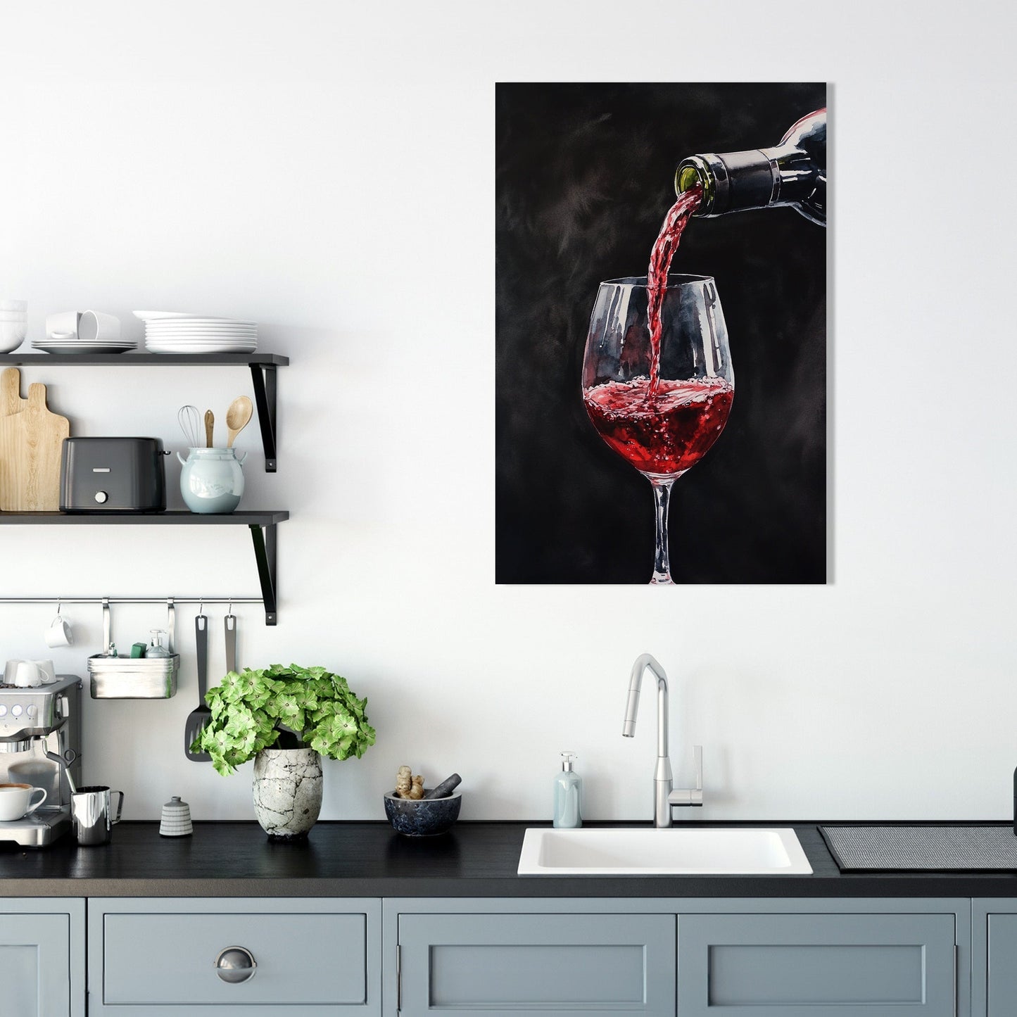 Vintage Pour Canvas