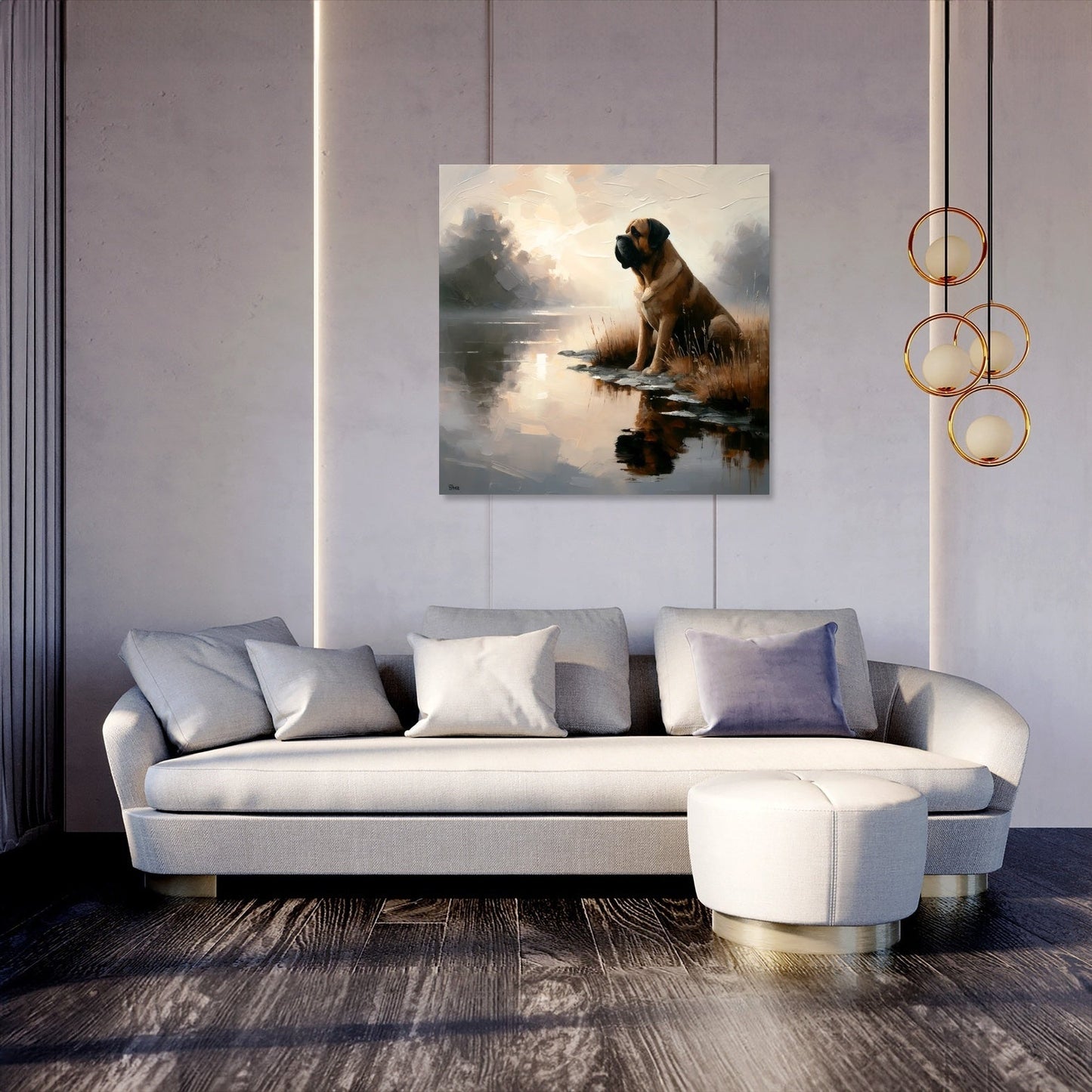 Dawn's Loyalty Bullmastiff Canvas