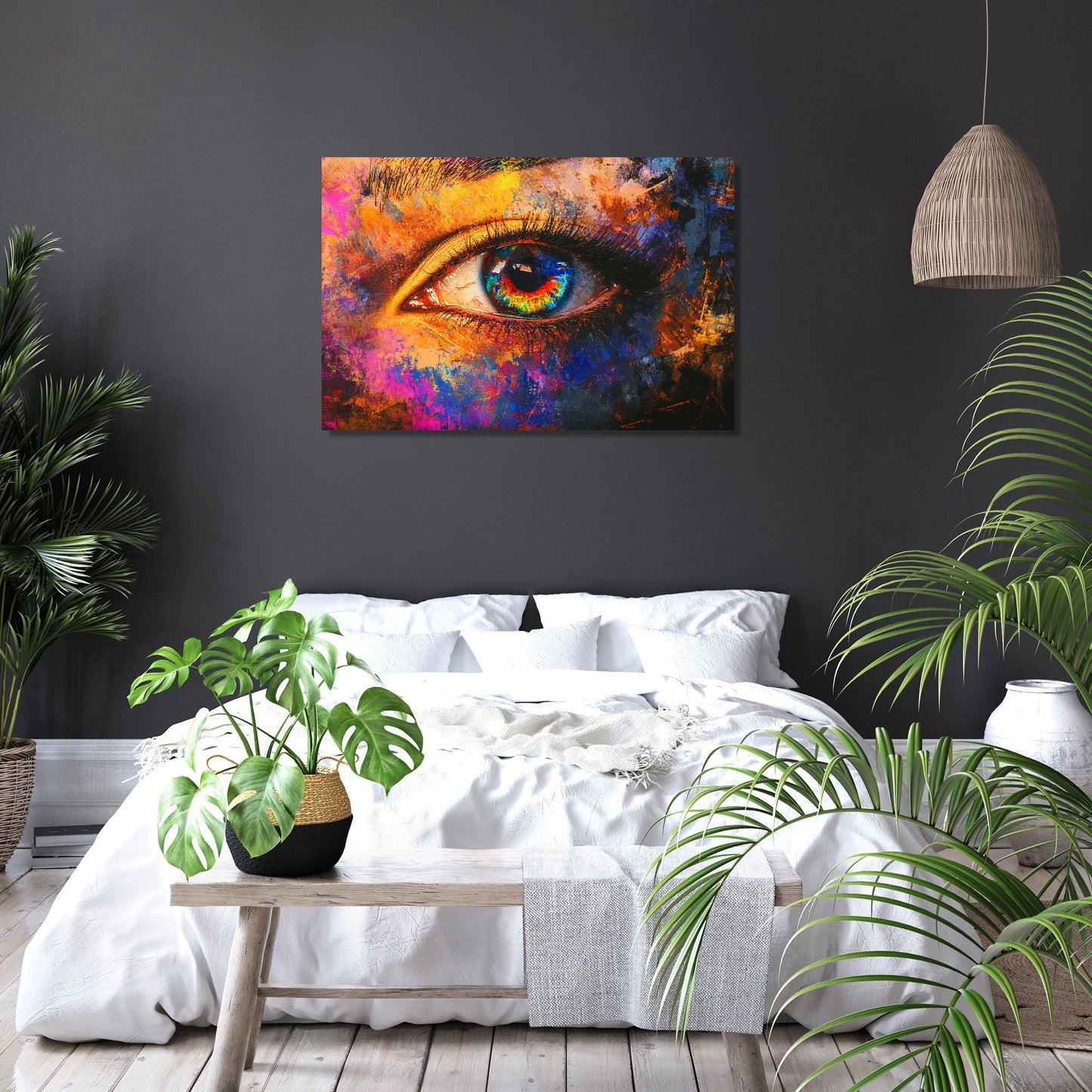 Glitched Eye Canvas