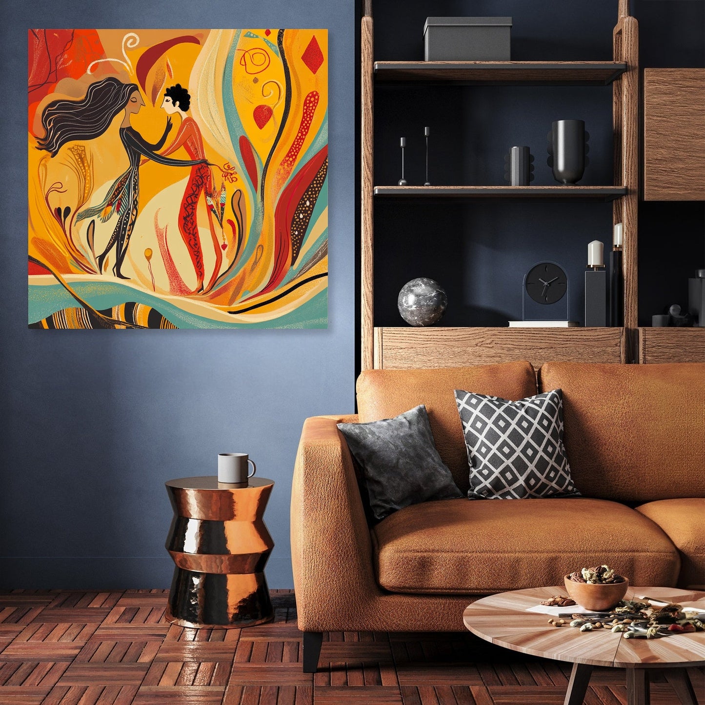 Mythic Union Flames Canvas