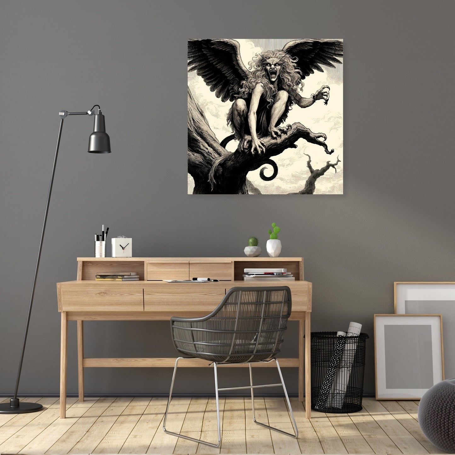 Storm Perch Harpie Canvas