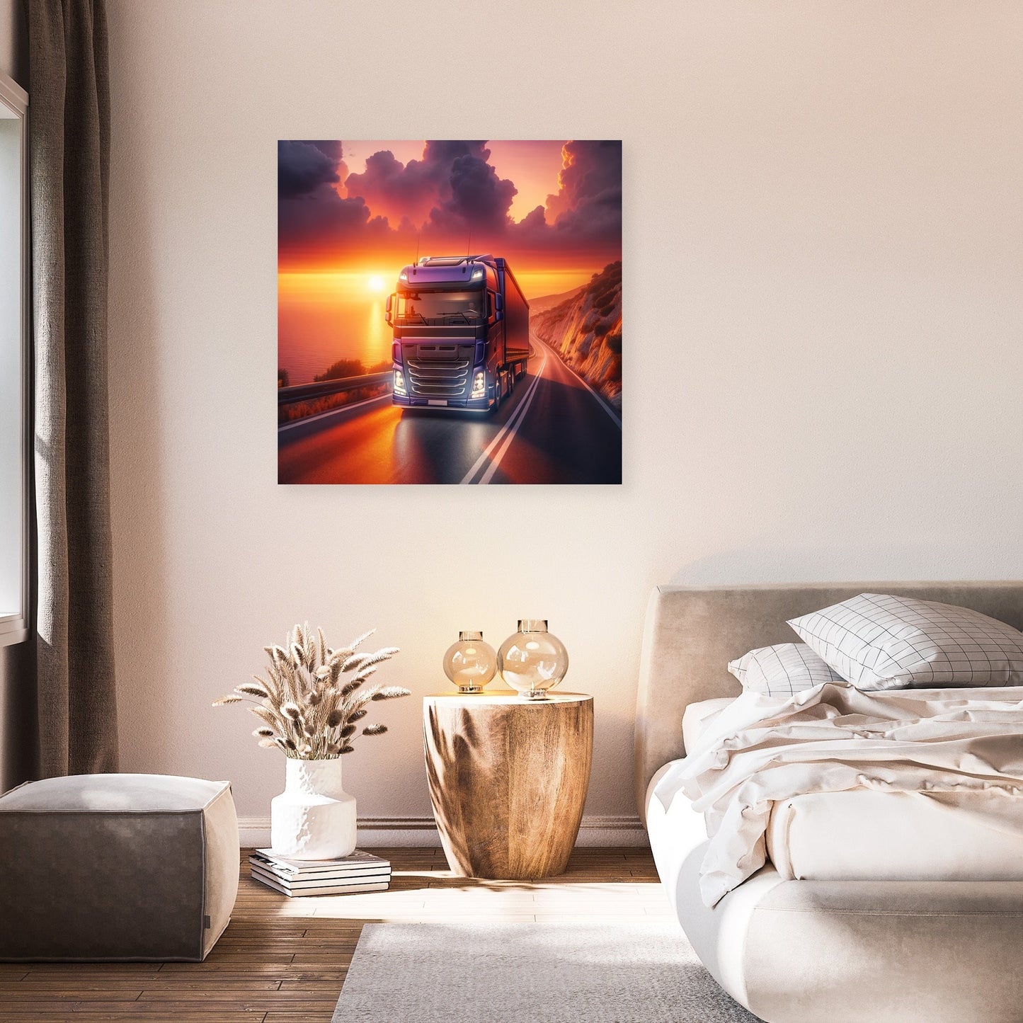 Coastal Sunset Journey Canvas