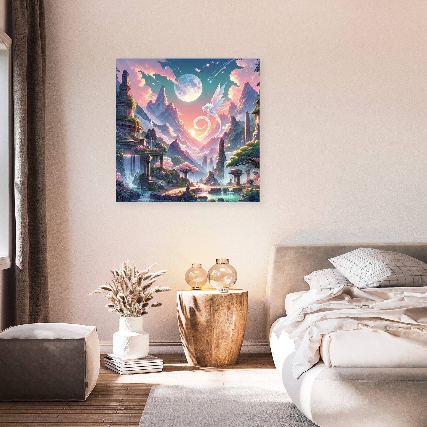 Mystical Mountain Sanctuary Canvas