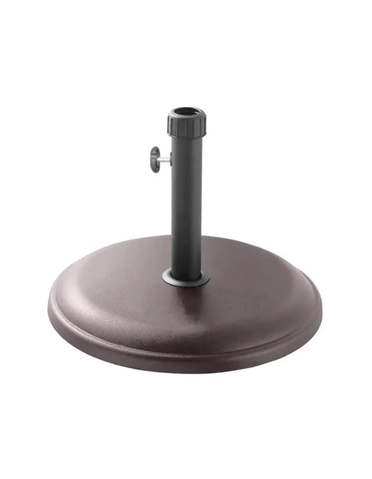 Polycrete Outdoor Parasol Base 16kg Round - Brown