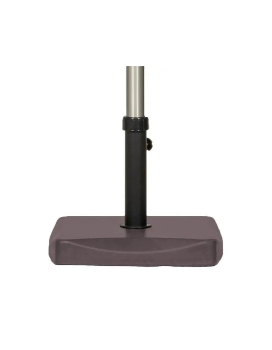 Polycrete Outdoor Parasol Base 25kg Square - Brown