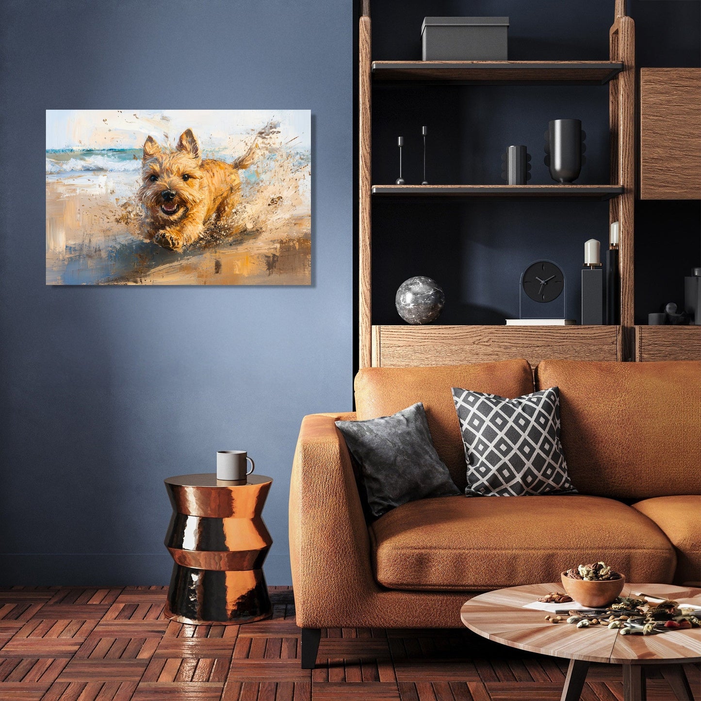Terrier's Beach Adventure Canvas