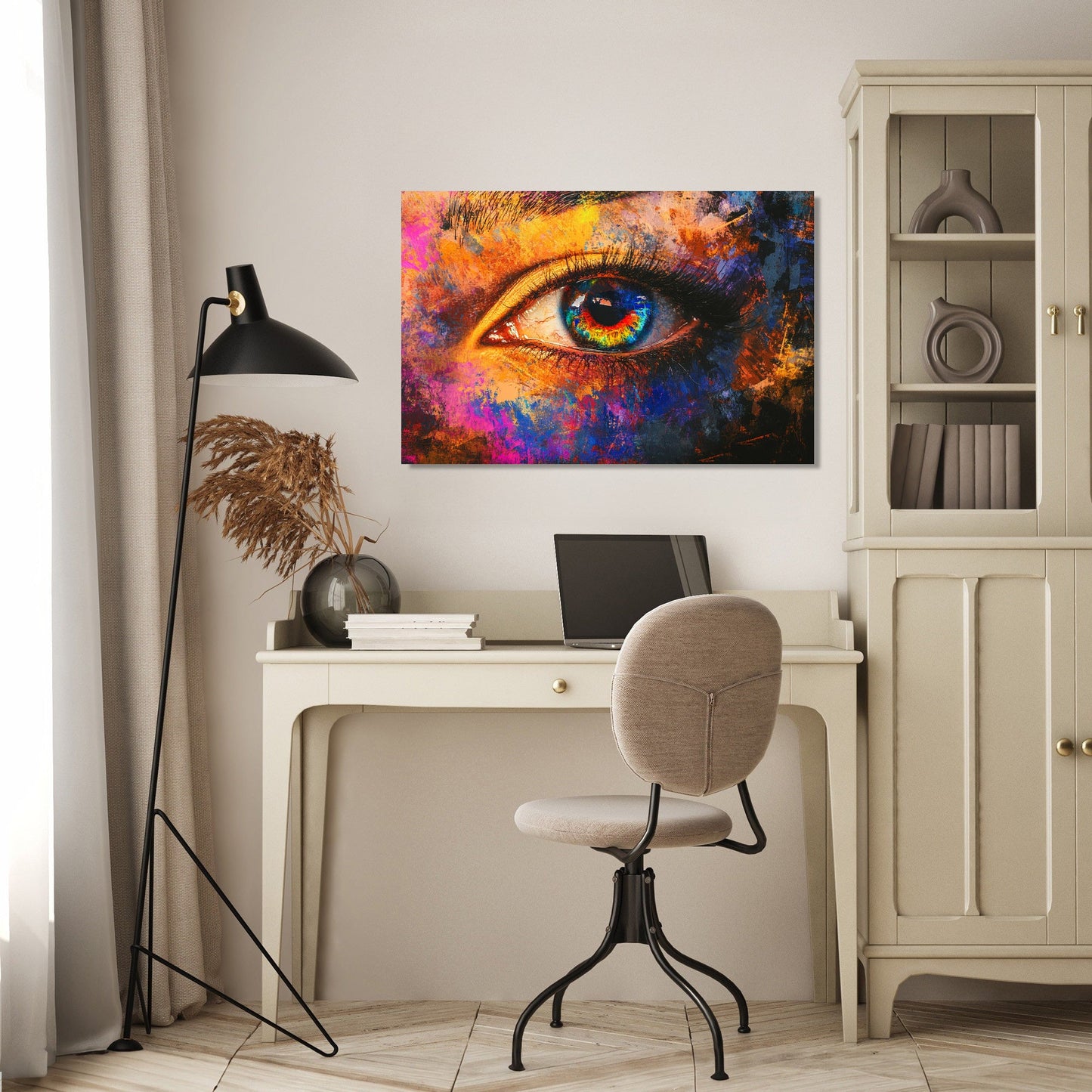 Glitched Eye Canvas