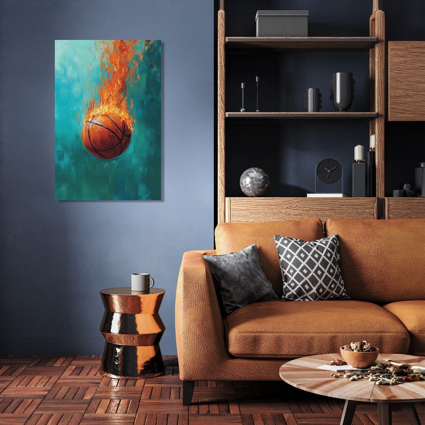 Flaming Hoop Dream Canvas