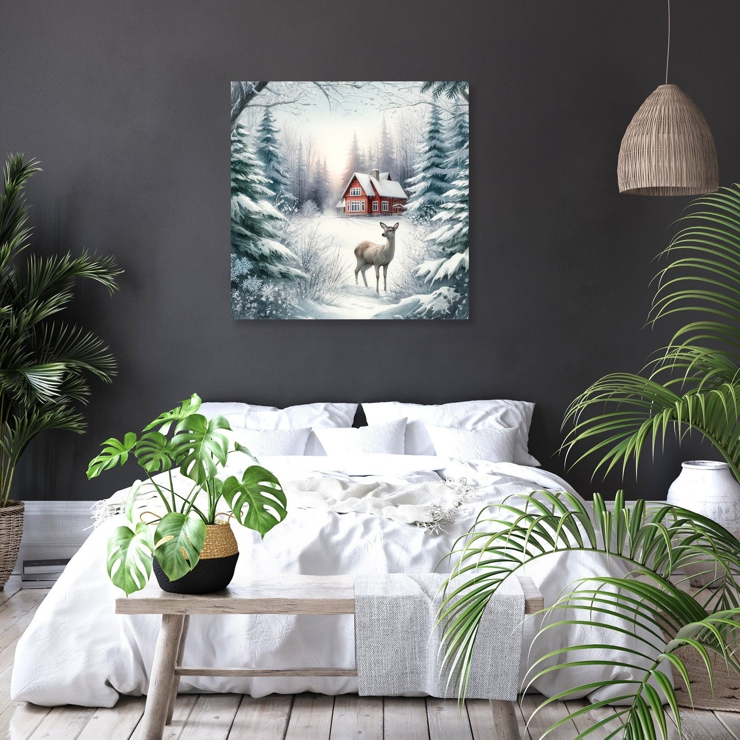 Winter's Gentle Gaze Canvas