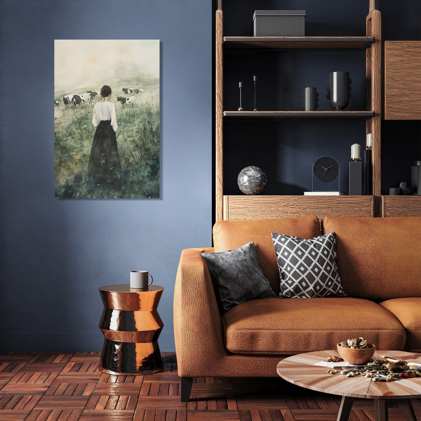 Grazing Cows Canvas