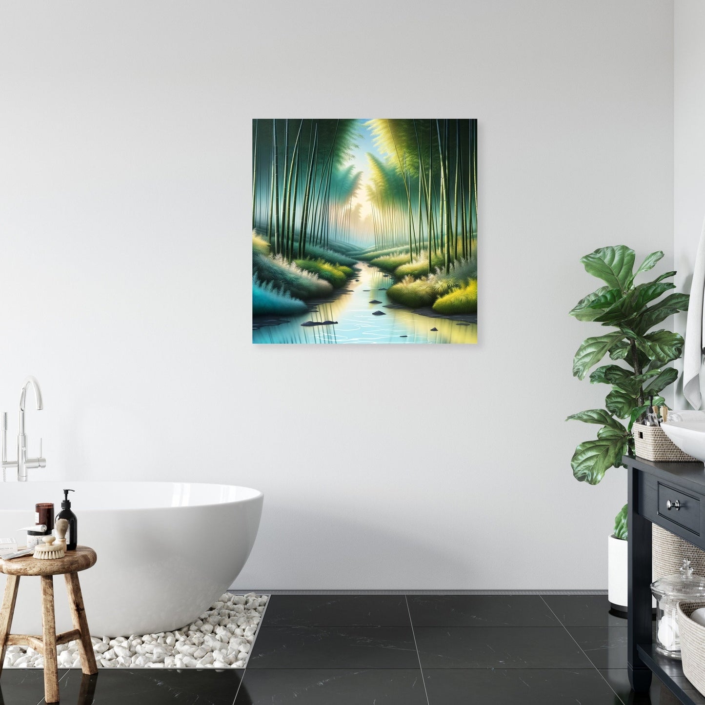 Bamboo Grove Serenity Canvas