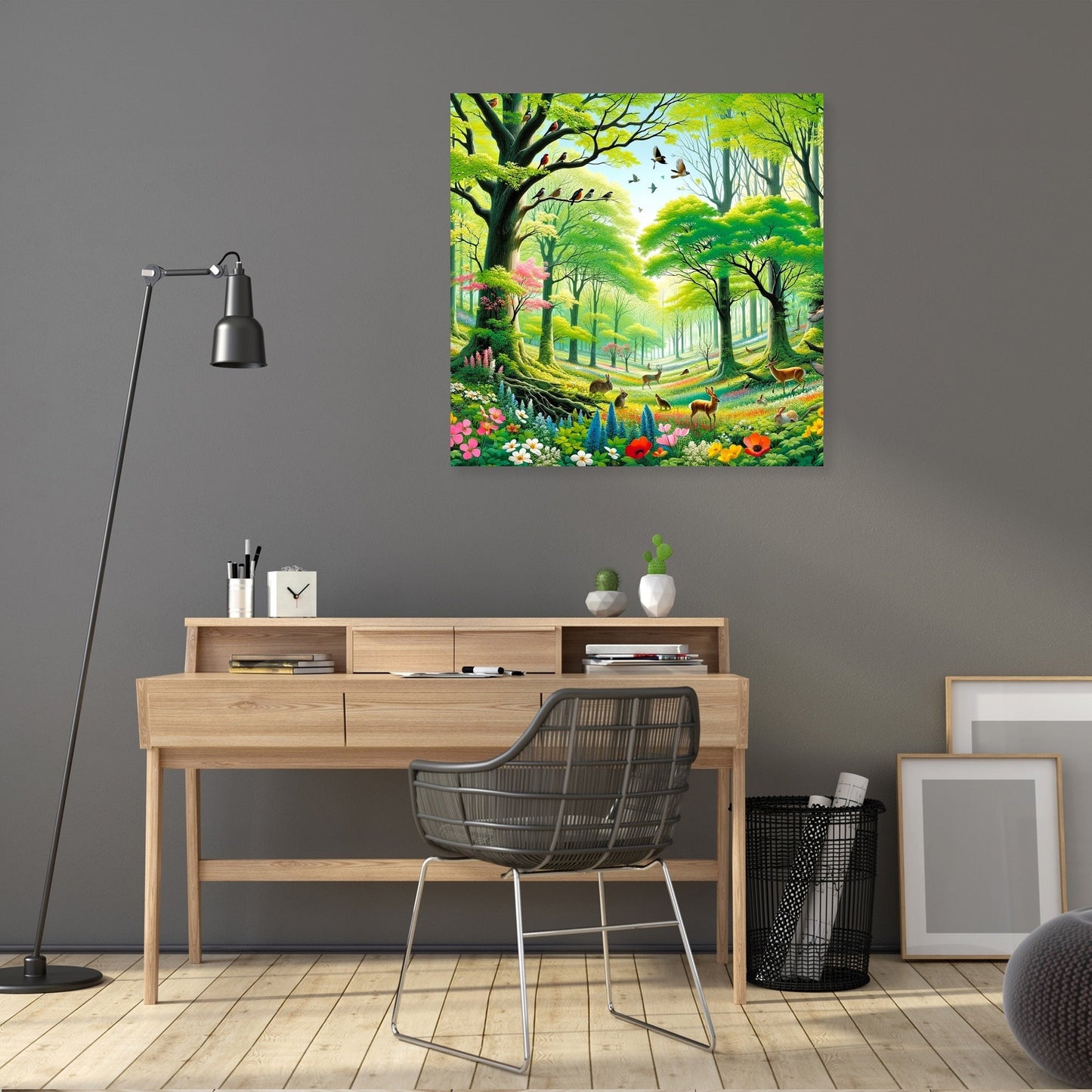 Spring Forest Bloom Canvas