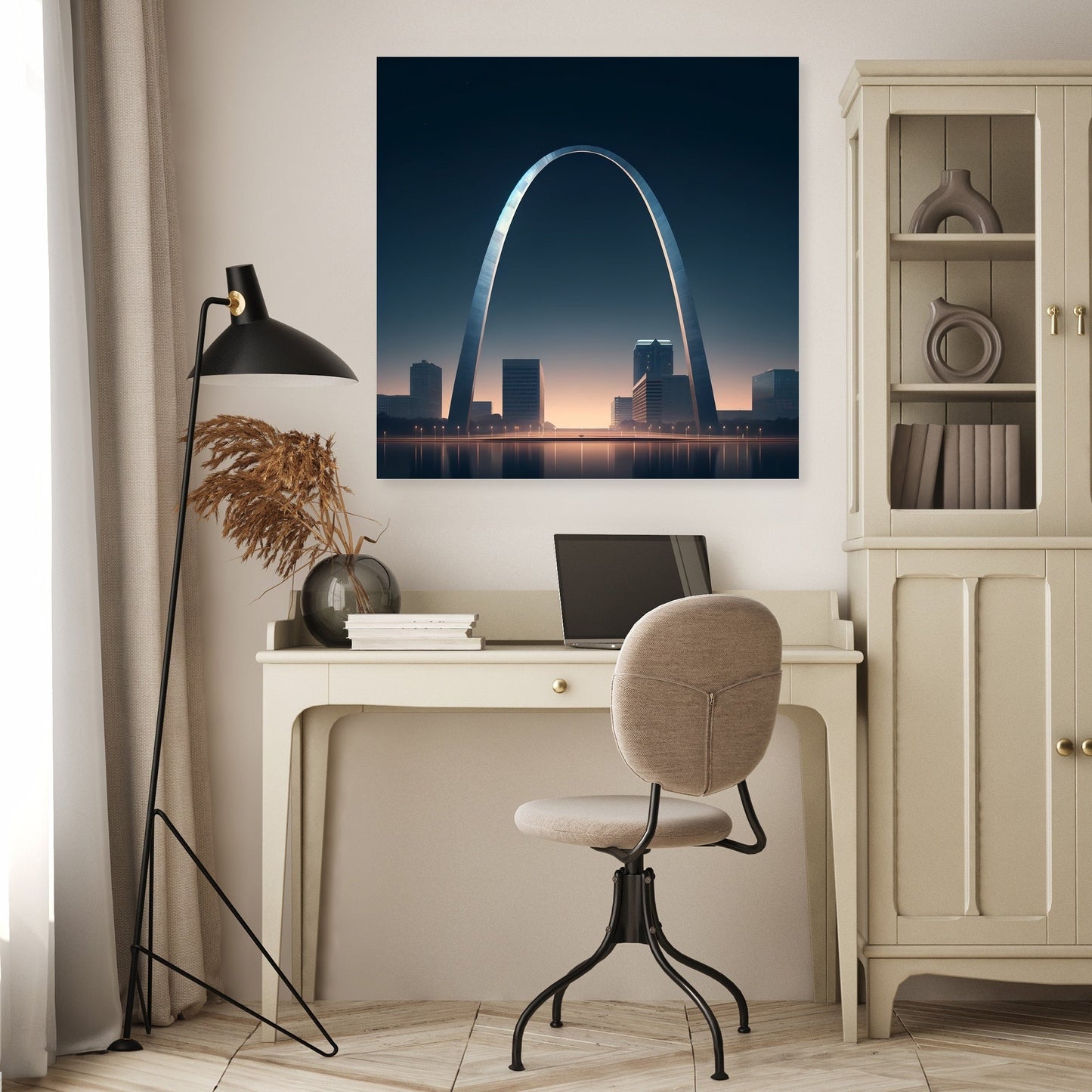 Gateway Arch Glow Canvas