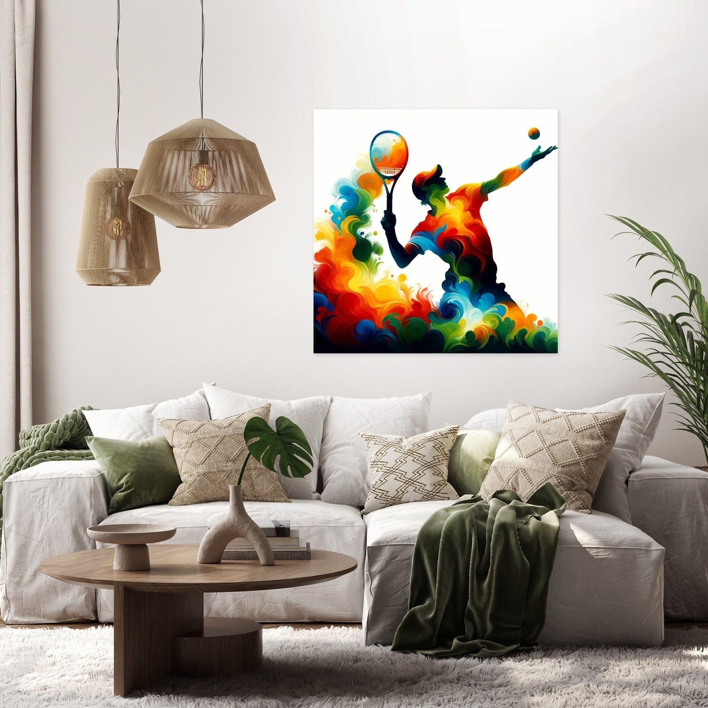 Serve and Swirl Canvas