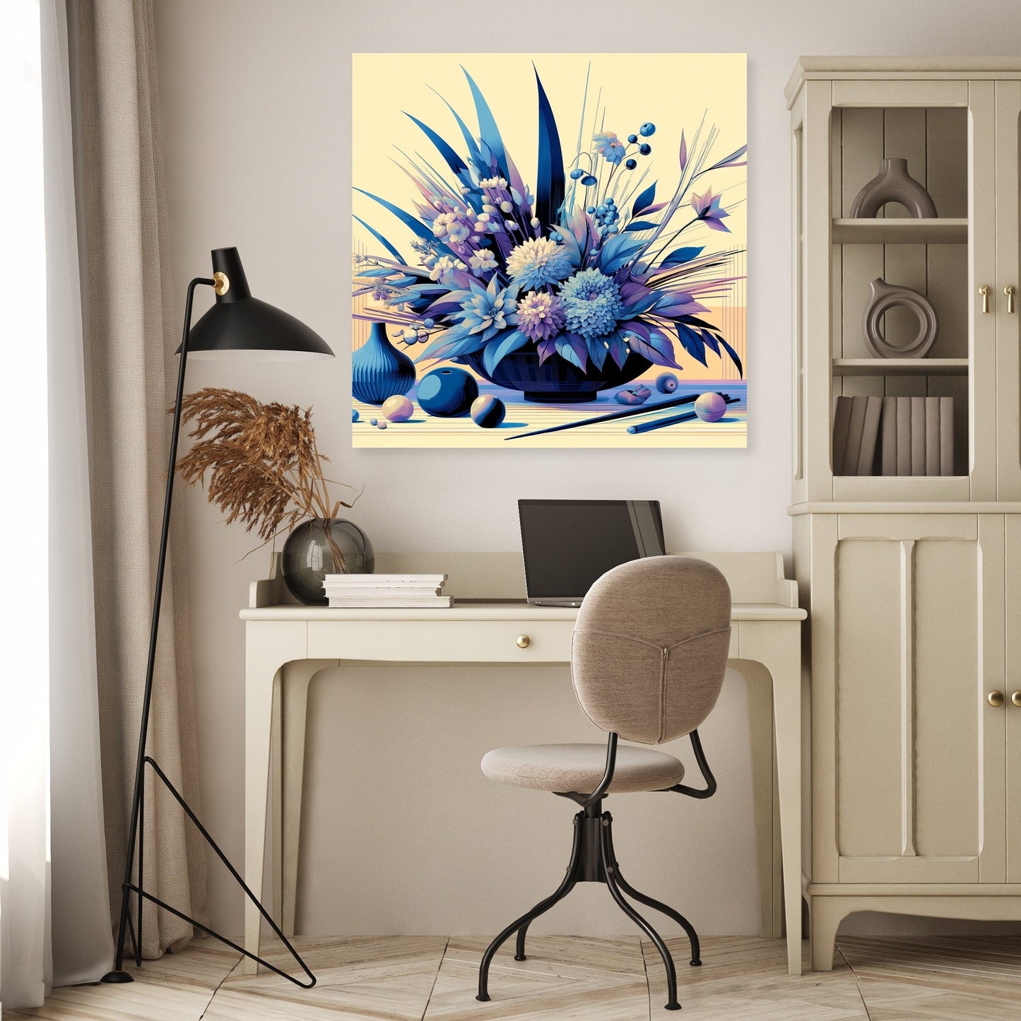Modern Ikebana Canvas