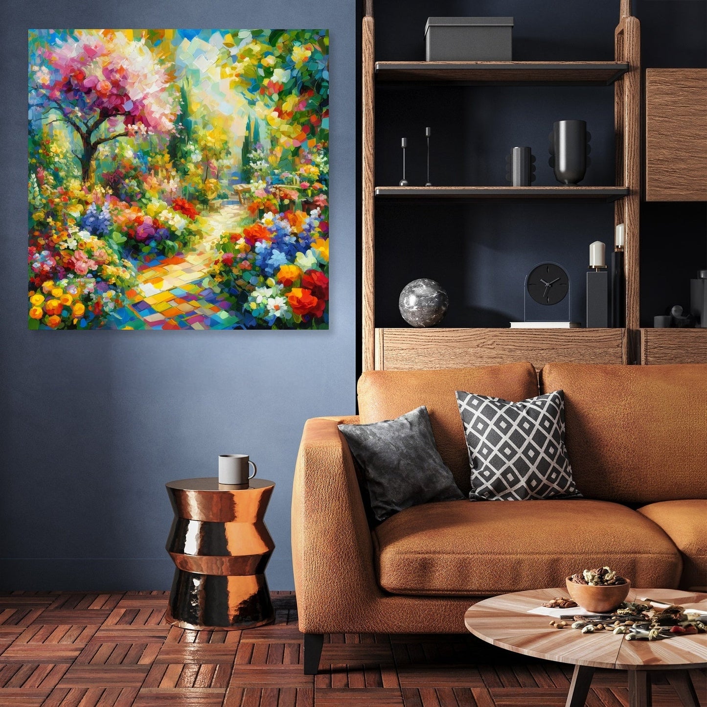 Cubist Spring Garden Canvas