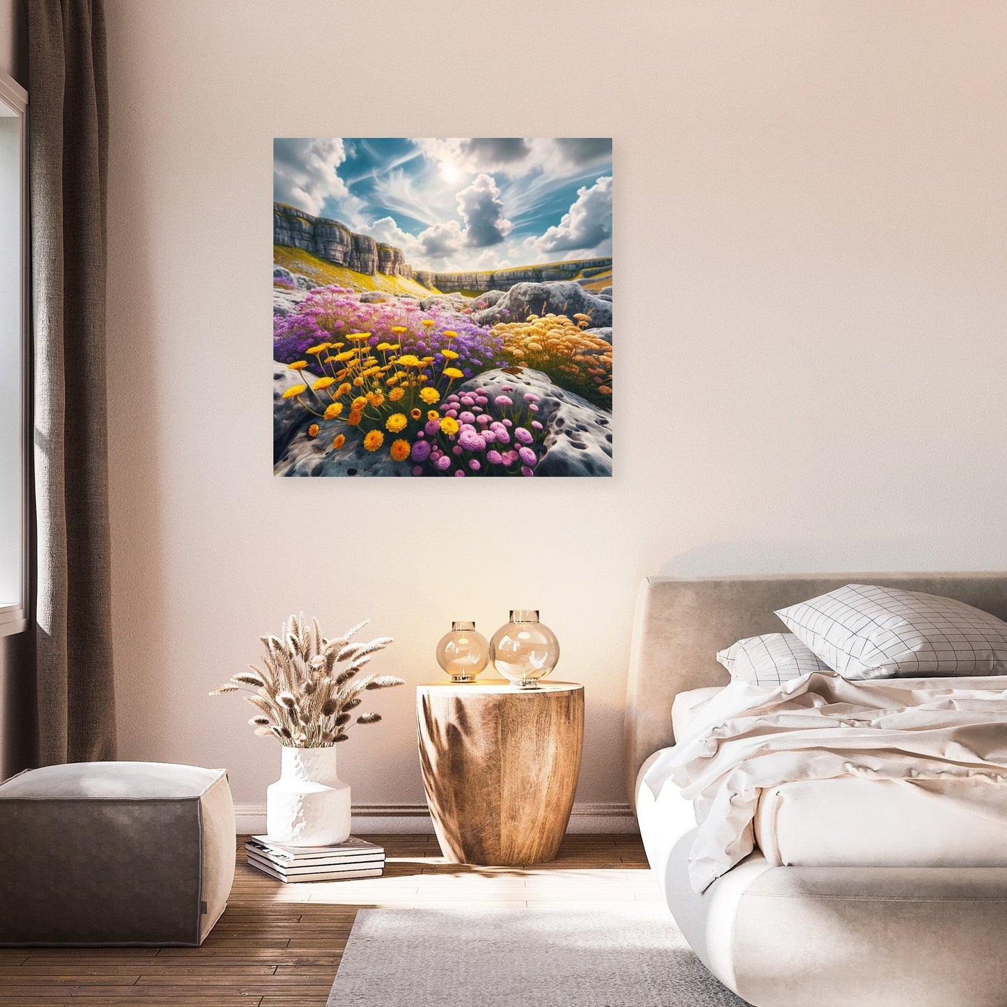 Summer at Malham Cove Canvas