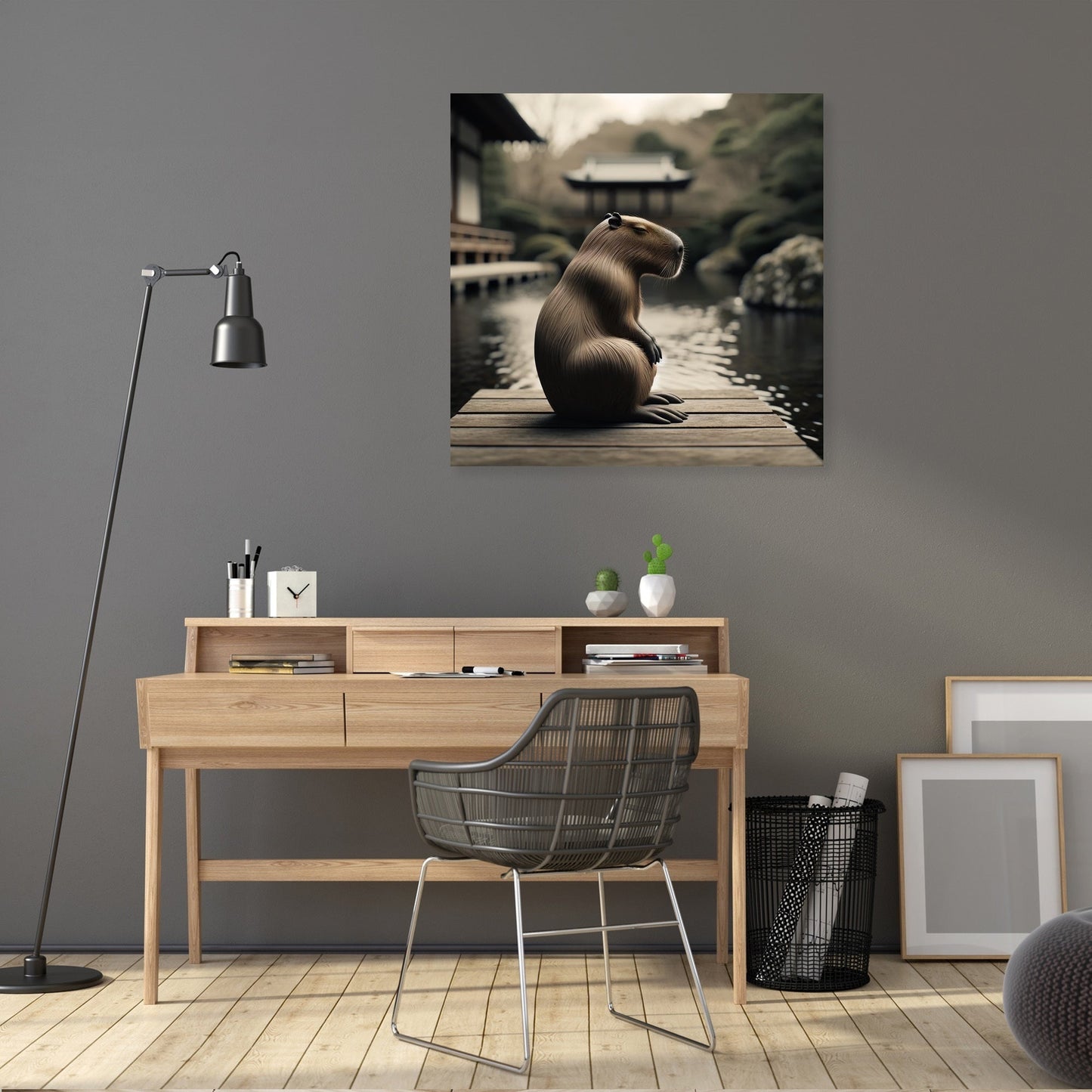 Zen Capybara Canvas