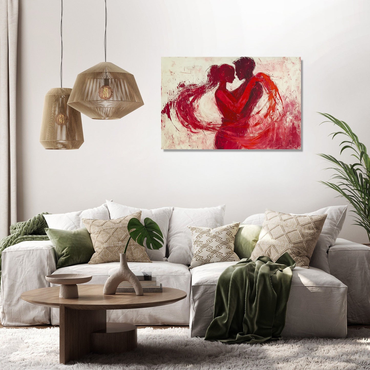 Interwoven Hearts Canvas
