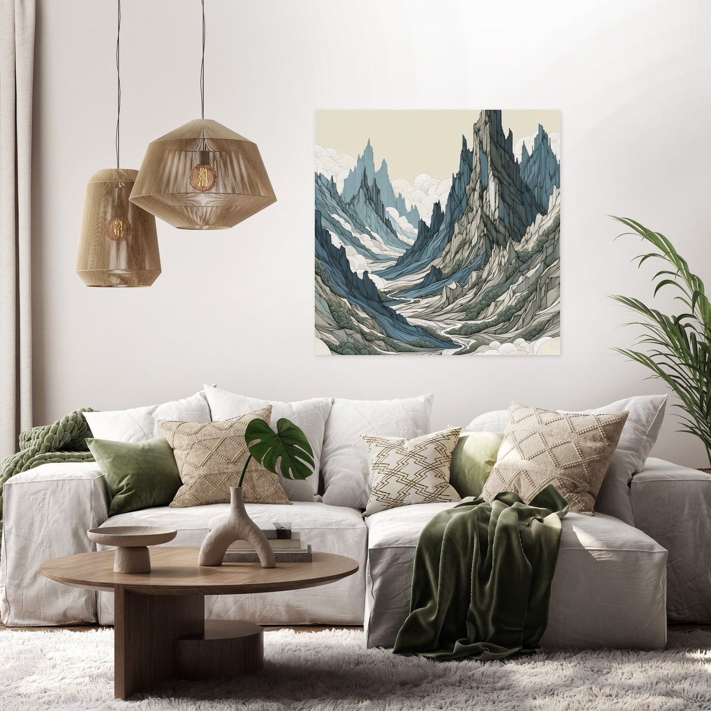Majestic Peaks Enigma Canvas
