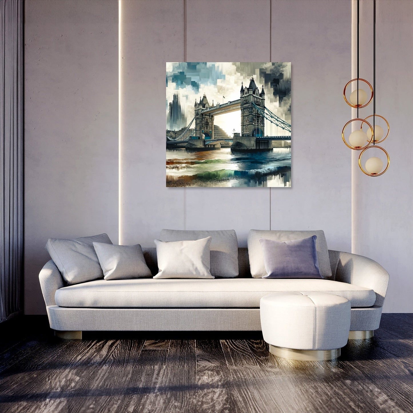 London Thames Archway Canvas