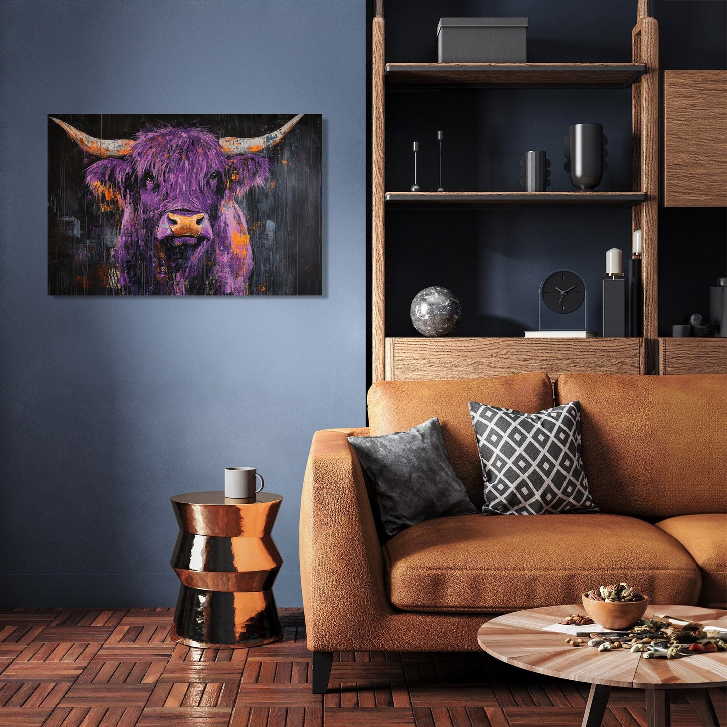 Highland Cow Majesty Canvas