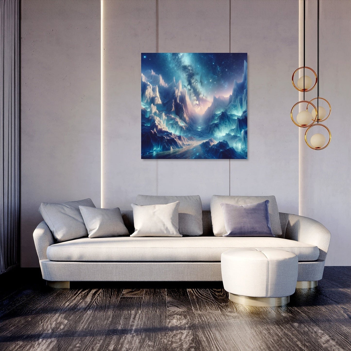 Starry Glacier Canvas