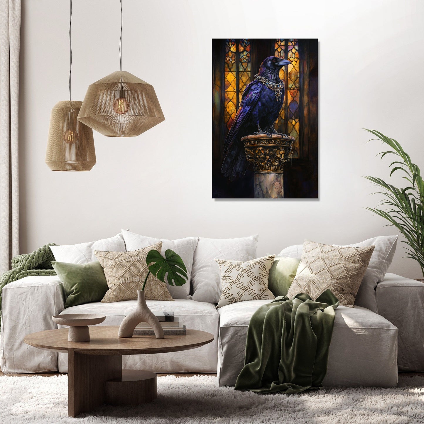 Regal Raven Majesty Canvas