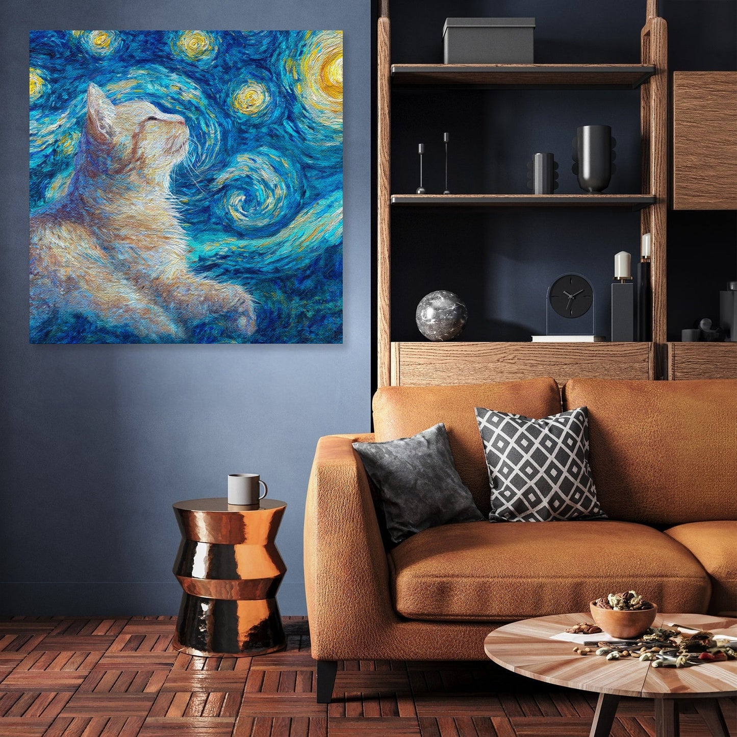 Starry Cat Canvas