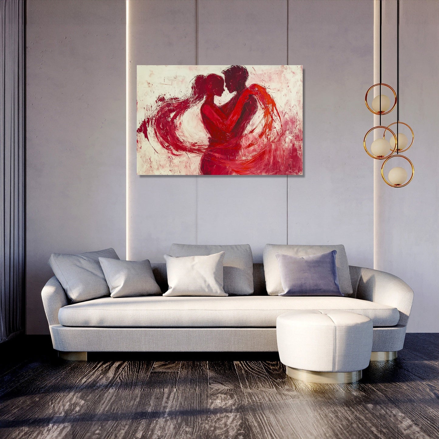 Interwoven Hearts Canvas
