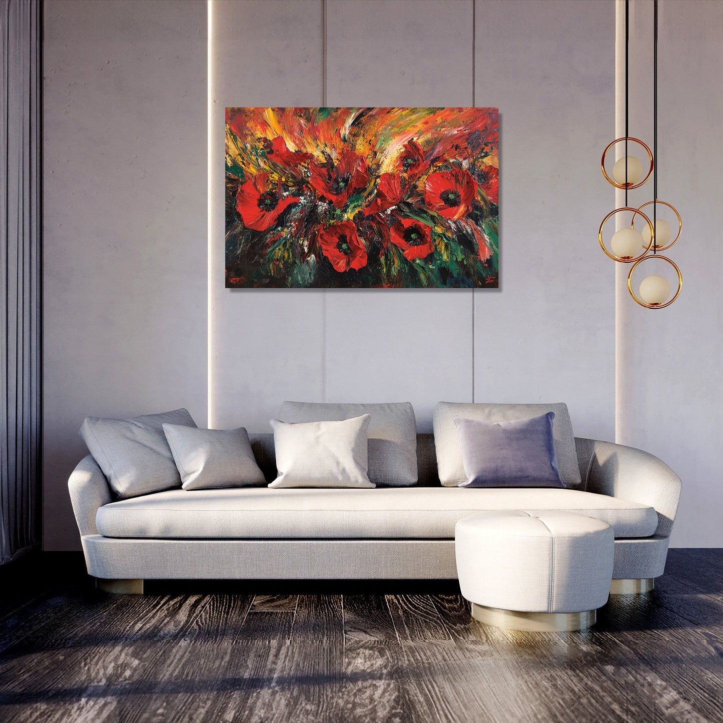 Poppy Burst Canvas