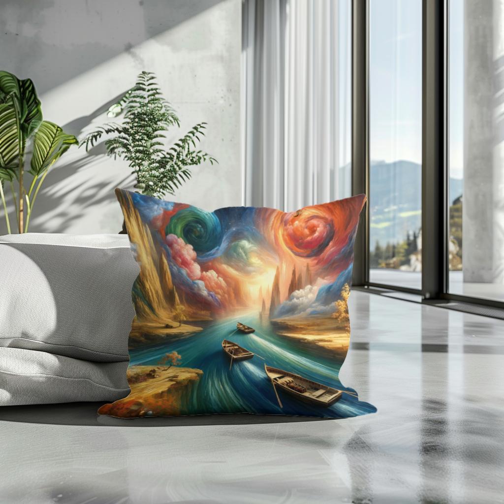 Mystical Voyages Cotton Cushion