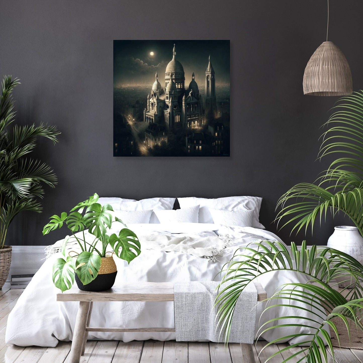 Sacre Coeur Illuminated Paris Canvas