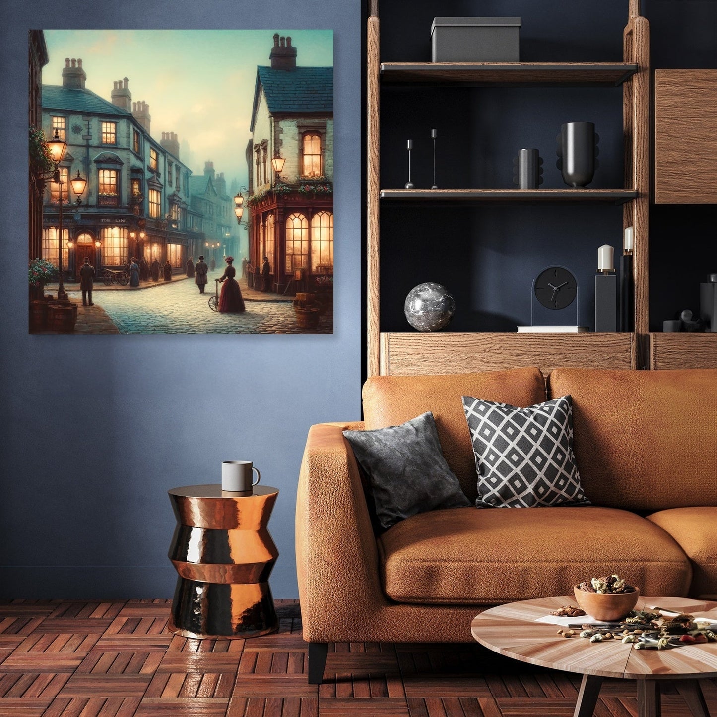 Evening Stroll on Toad Lane Canvas