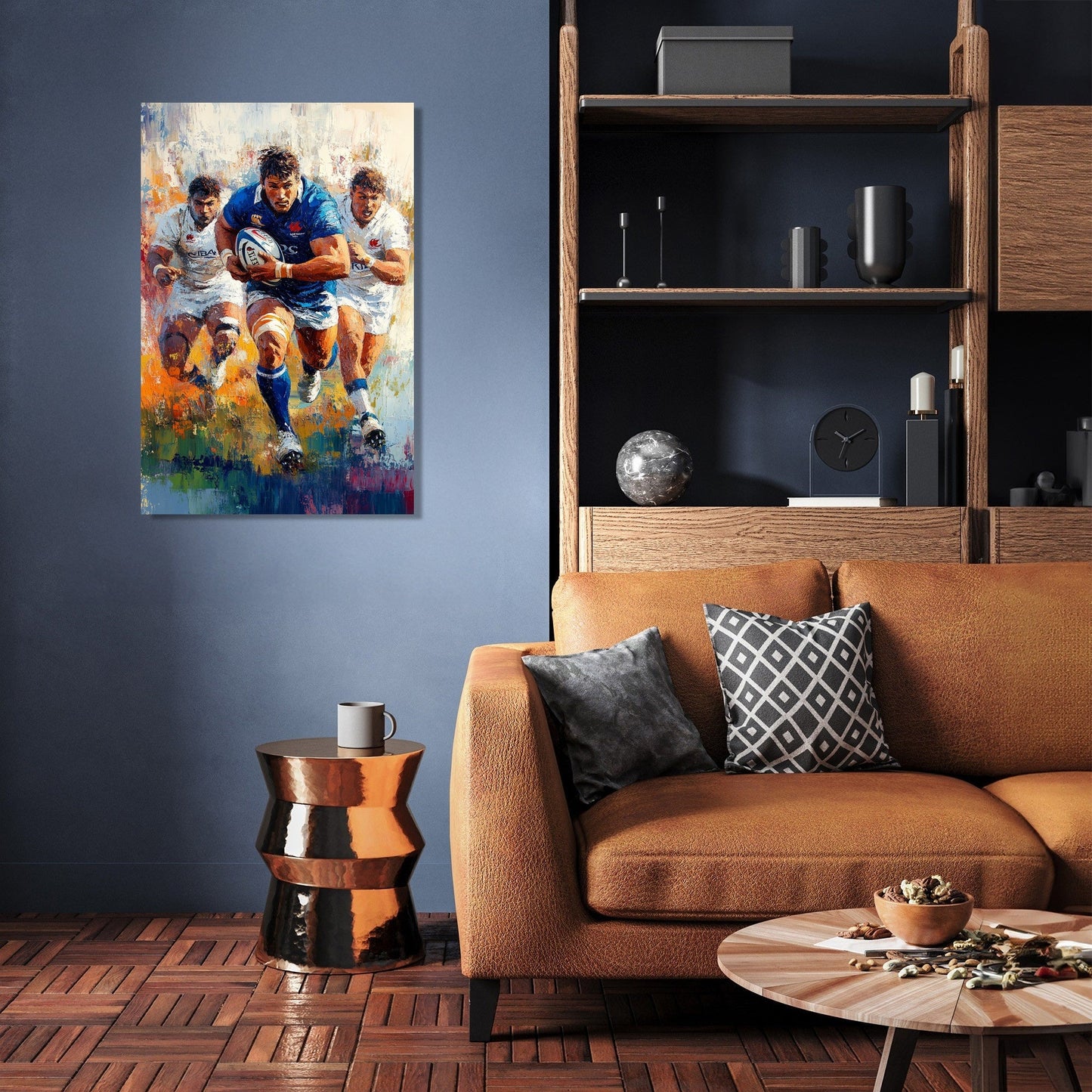 Rugby Charge Canvas